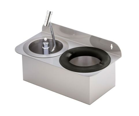 angle-holder, double-model, round versions, wall-holders, round models, double version, dipper well unit, dipper rinser, dipperwell shower, dippwell, dipwells, iceshovel cleaning station, round tap-off section, bigger spoons, ice trowell rinser, rinser